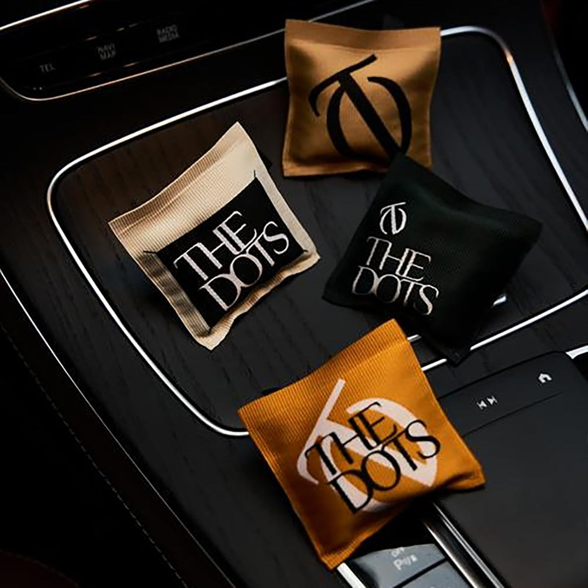 THEDOTS Series Coconut Lychee Car Vent Clip, Fabric Sachet Air Freshener, 30 Days Long-Lasting for