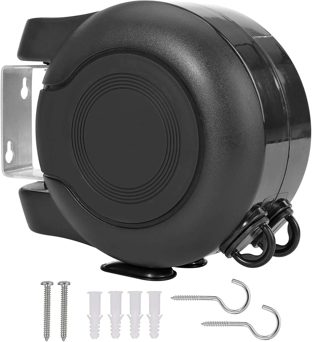Retractable Double Clothesline – 49 ft x 2 Heavy Duty Clothes Line for Indoor & Outdoor Use, Dual