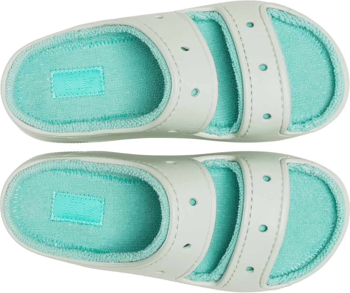 Crocs Unisex Adult Classic Cozzzy Towel Sandals, Fuzzy Slippers and Slides