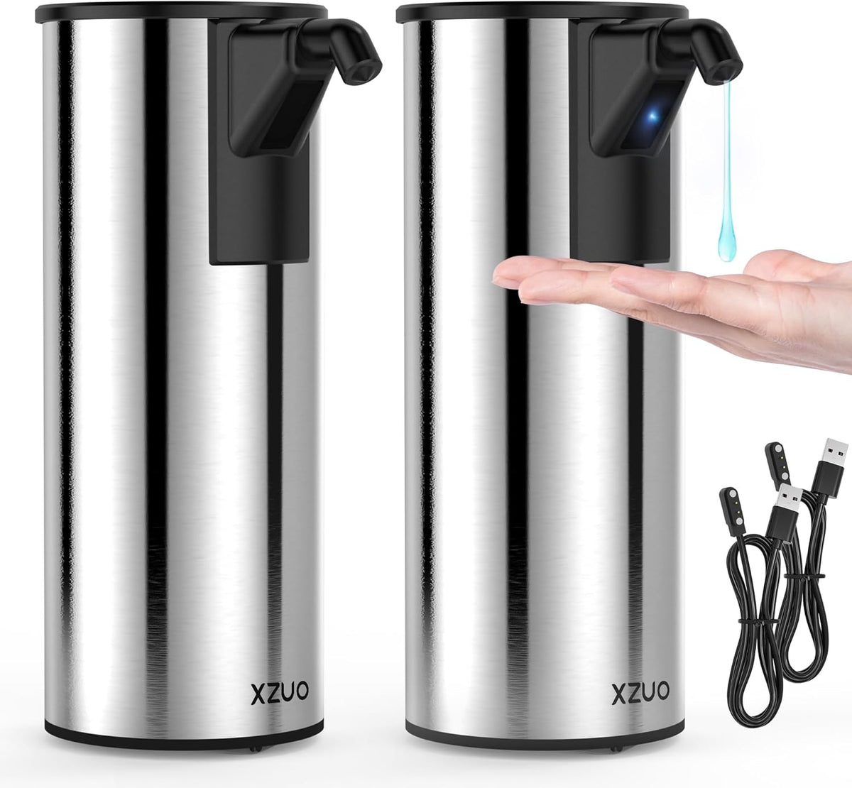 Automatic Soap Dispenser Touchless 11.8oz 4-Level Adjustment Auto Hand Soap Dispenser Stainless