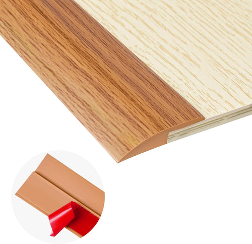 10Ft Carpet Floor Transition Strip, Self Adhesive Floor Edging Trim Strip, PVC Threshold Cover for