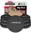 Felt Furniture Sliders Hardwood Floors X-PROTECTOR – 8 PCS 4 3/4 inch Furniture Sliders – Heavy