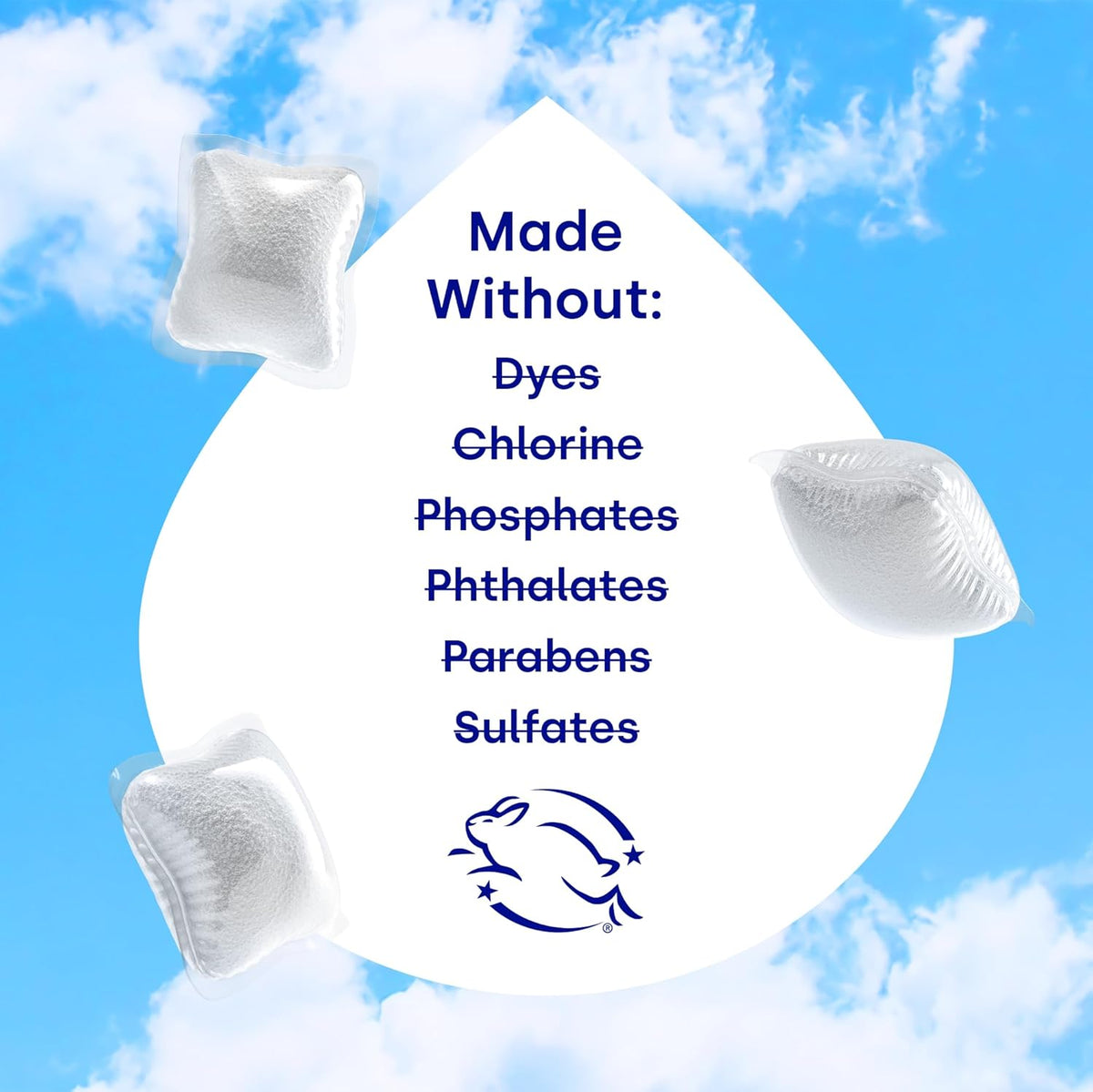 Dropps UltraWash Dishwasher Pods, Unscented (64 Count) - Biobased Power Deep Clean Dishwasher