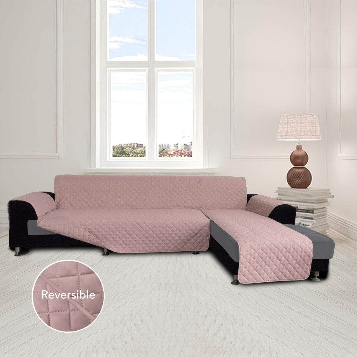 Easy-Going Sofa Slipcover L Shape Sofa Cover Sectional Couch Cover Furniture Protector Mat for Pets