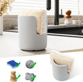 Diatomite Stone Sponge Holder, Quick Dry Dish Sponge Stand for Countertop, Fast Dry Diatomaceous