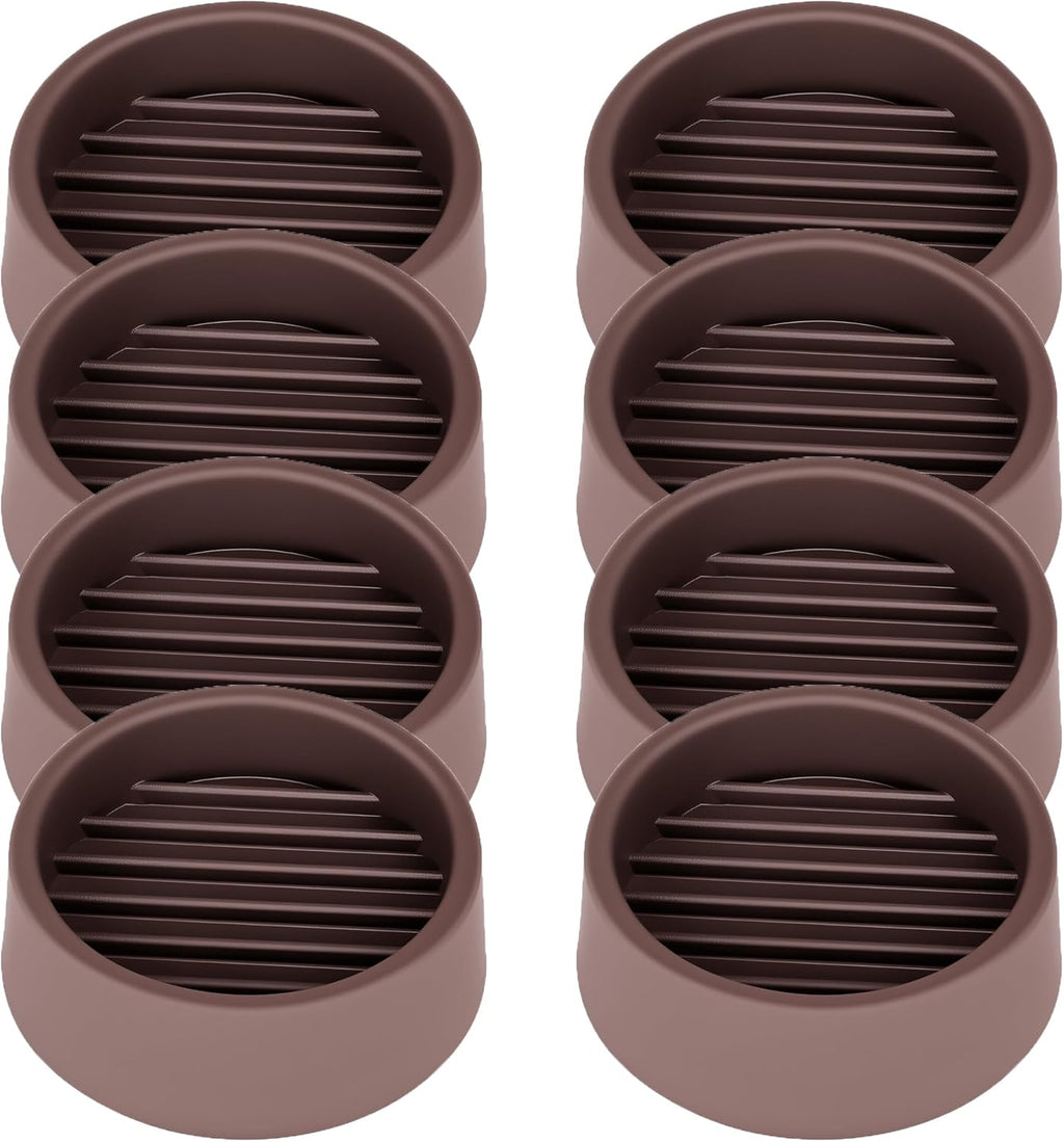 Non Slip Furniture Pads, 1.5” Round Rubber Caster Cups, 8 Pcs Furniture Coasters, Anti-Slip