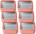 Caraway 6pc Glass Food Storage Set – 10 Cup Food Containers (6) - Ceramic Coated - Non Toxic, Non