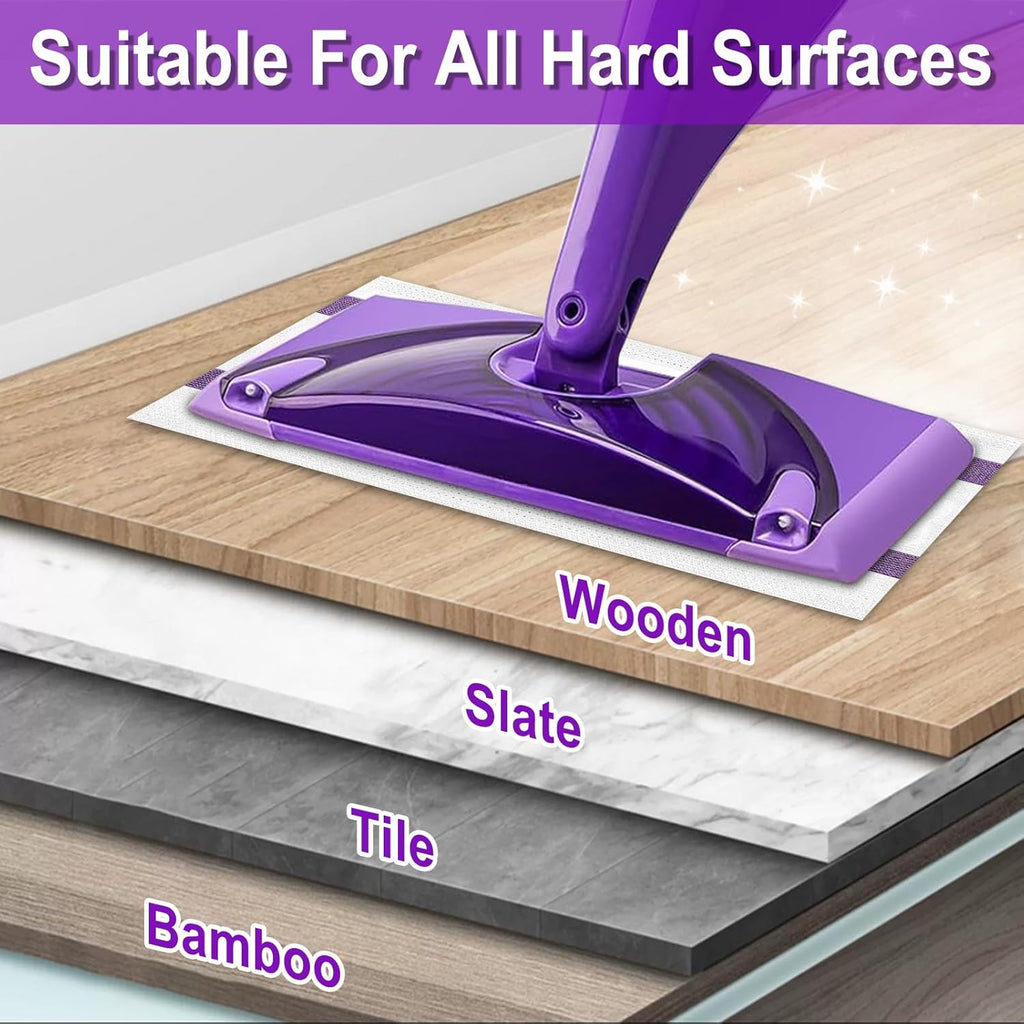 20 Count Disposable Wet Pads Refill for Wet Jet Spray Mop, Wet Jet Pads Refills for Multi Surface