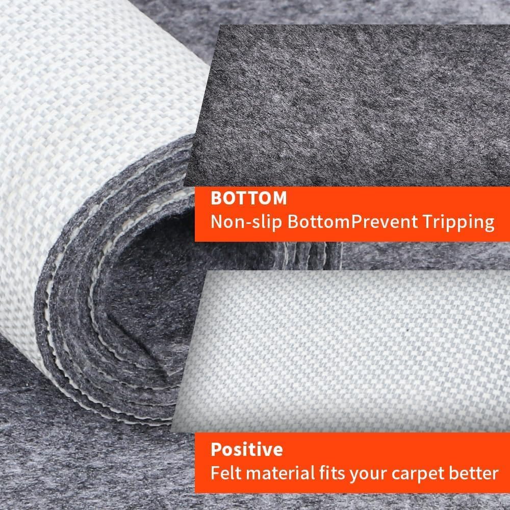 Non-Slip Rug Pads 7 x 9ft, 100% Waterproof Extra Large Area Rugs Non Skid Rug Pad for All Floors