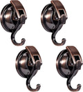Suction Cup Hooks for Shower, Bathroom, Kitchen, Glass Door, Mirror, Tile – Loofah, Towel, Coat