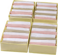 4 Packs T-shirt Drawer Organizers for Clothing,8 Grids Compartment Wardrobe Storage Box, Washable