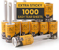 DELOMO Lint Roller 1,000 Sheets (5 Rollers + 5 Refills) - Lint Rollers for Pet Hair Extra Sticky