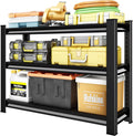 40" W Garage Shelving Heavy Duty，1500LBS Loads Adjustable Garage Storage Shelves,3-Tier Metal