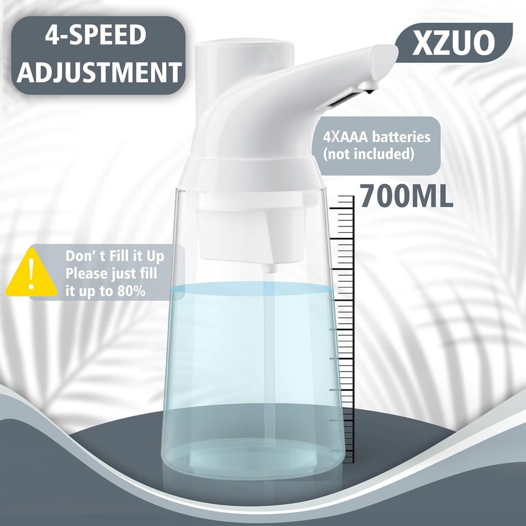 Automatic Soap Dispenser Touchless, 23.7 oz/ 700 ml, Low Battery Liquid Soap Bottle with Motion