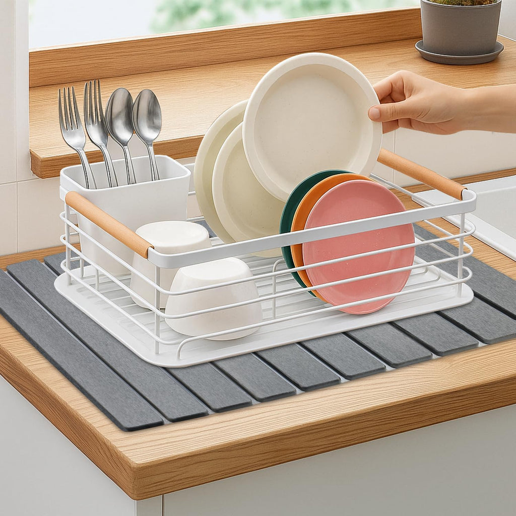 3 Pcs Large Stone Drying Mats for Kitchen Counter Diatomaceous Earth Dish Fast Dry Stone Sink Mat