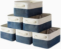 TcaFmac Organization and Storage Cubes - 12x8x5.2 inch Small 6 Pack Collapsible Storage Bins for
