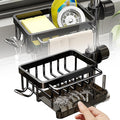 Sink organizer rack for kitchen and bathroom, Kitchen Sink Faucet Organizer with Drip Tray Faucet