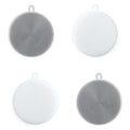 4PCS Silicone Dish Scrubber, Multipurpose Round Silicone Sponges Reusable Dish Brush Dish Brush for