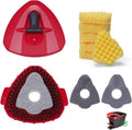 1 Pcs Spin Mop Replacements Scrub Brush and 1 Mop Base with 2 Pcs Scouring Pad Compatible with