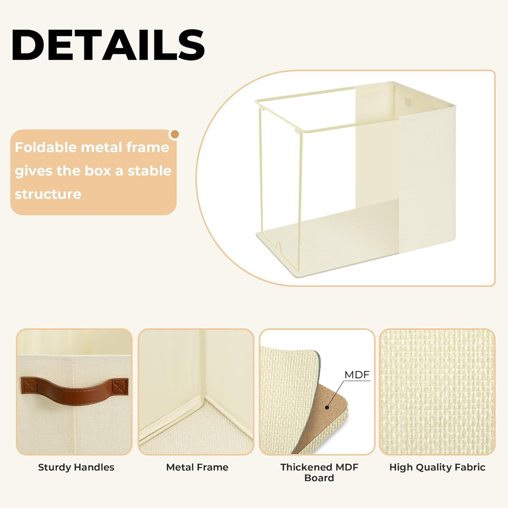 GRANNY SAYS Large Storage Baskets, Closet Storage Bins, Linen Closet organizers and storage, Fabric