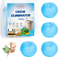 4 Pack Baking Soda Deodorizers, Fresh Scent Shoe Deodorizer Balls, Air Freshener for Home, Odor