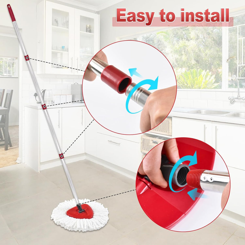 Mop Handle for Ocedar, Mop Handle for O Cedar, Spin Mop Replacement Handle for O Cedar, 4-Section