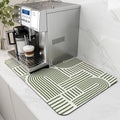 AMOAMI Coffee Mat Hide Stain Rubber Backed Absorbent Dish Drying Mat for Kitchen Counter - Fits