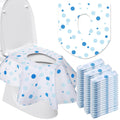 50 Packs Disposable Toilet Seat Covers Extra Large Individually Wrapped for Kids and Adults
