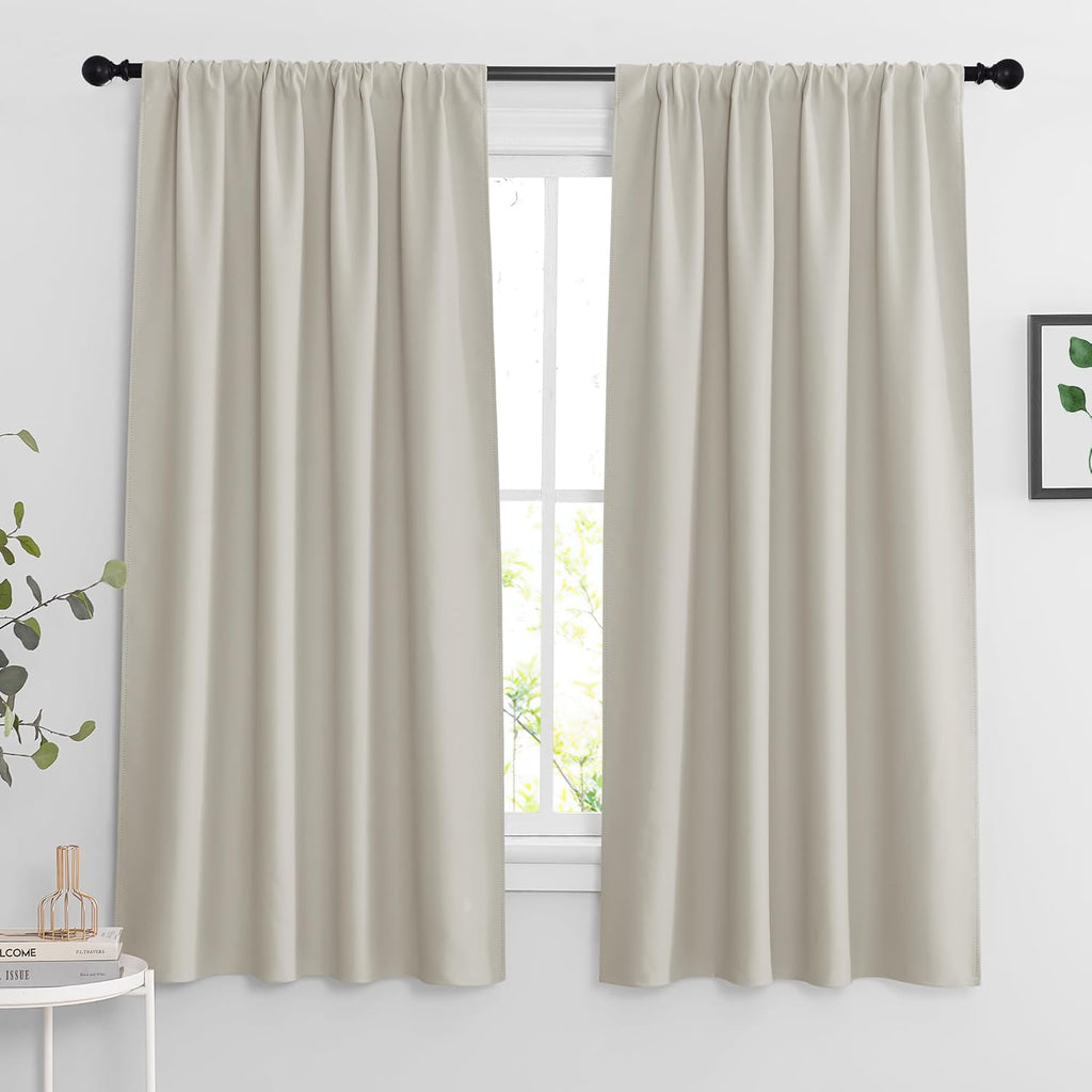 RYB HOME Blackout Curtains for Bedroom, Window Shades Thermal Insulating Privacy Drapes for Living