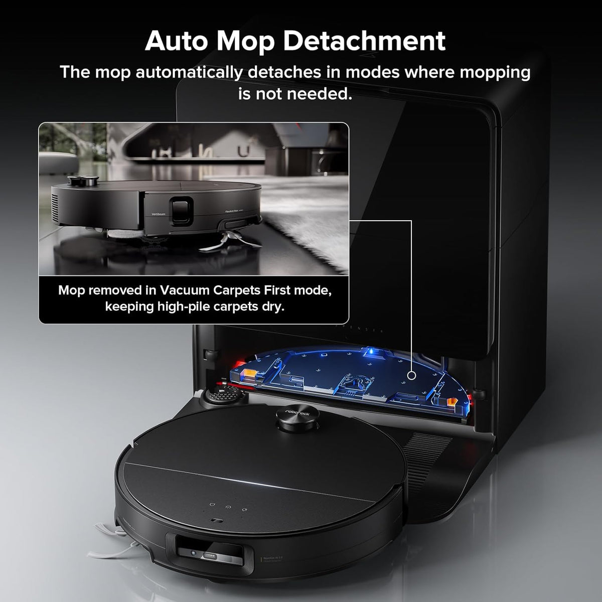 roborock Saros 10 Robot Vacuum and Mop, 22,000Pa Suction, AI Obstacle Avoidance, 3.14-inch Ultra