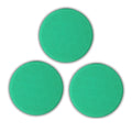 Venzo 6 Inch Green Heavy Cut Pads, 3 Pcs 6.5" Front Side for 150mm Backing Plate, Heavy Cutting