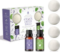 Pursonic 4-Pack Laundry Wool Dryer Balls with Lavender & Peppermint Essential Oil Scent - Reusable