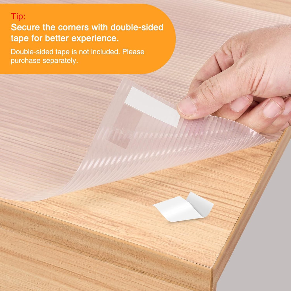 Glotoch Shelf and Drawer Liner for Kitchen Cabinet,12in x 30FT Non-Adhesive Cabinet Liners for
