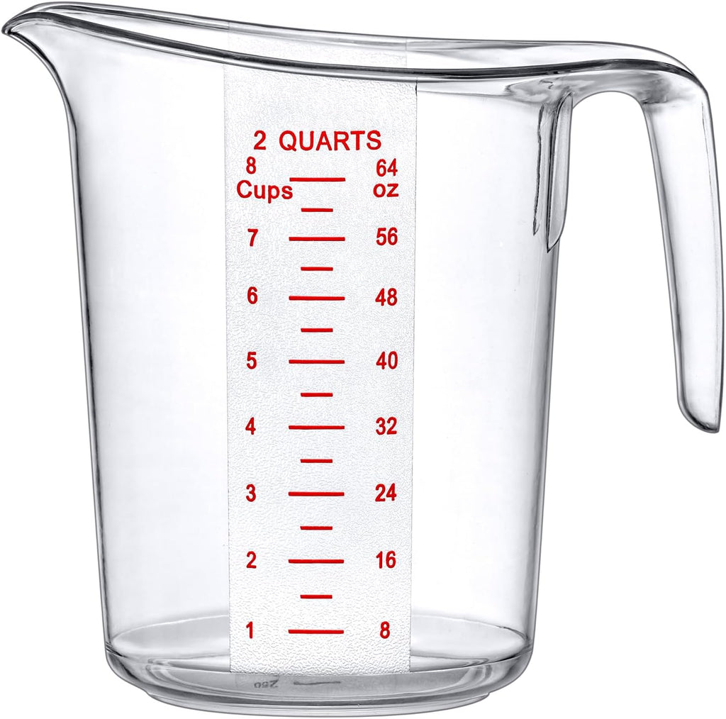 Amazing Abby - Melissa - 64-Ounce Plastic Measuring Pitcher (1-Pack), 8-Cup (2-Quart) Food-Grade
