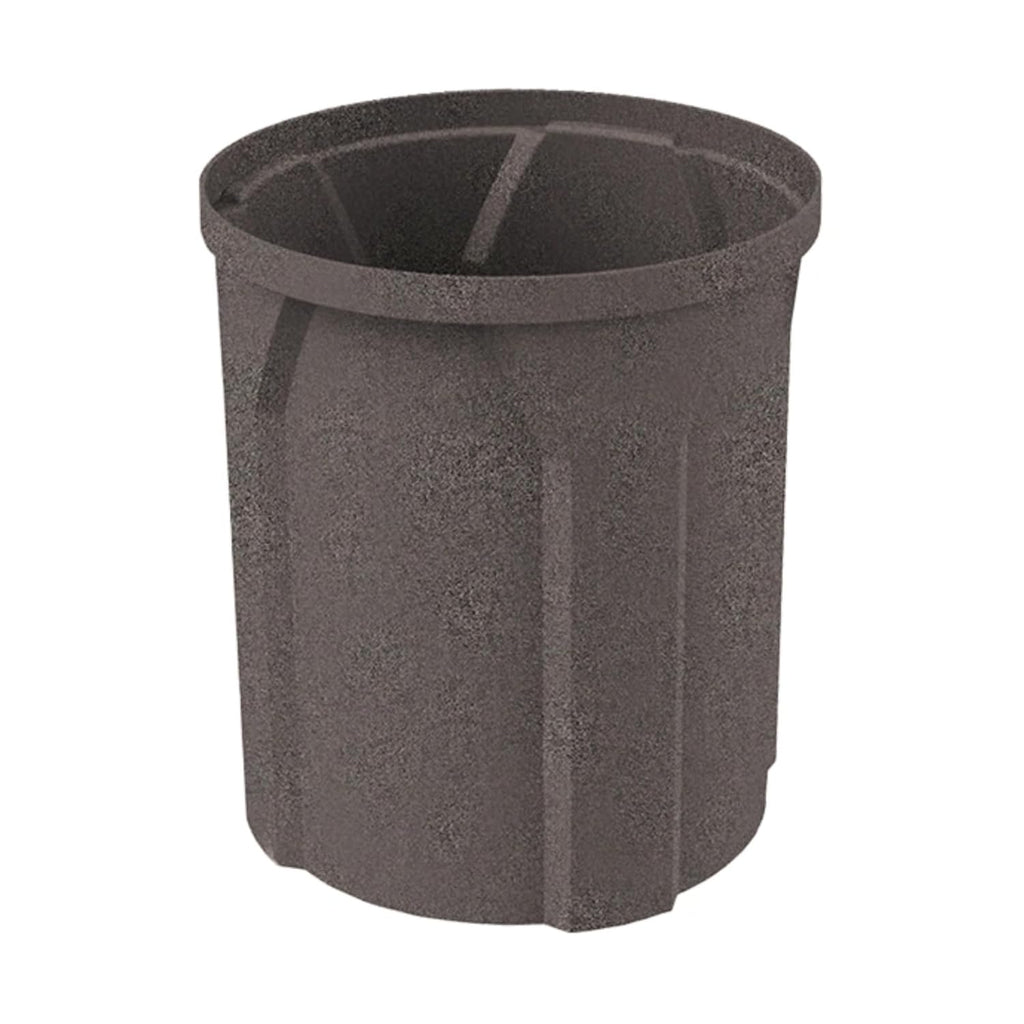 42 Gallon Circle 100% Recycled Plastic Heavy Duty Outdoor Commercial Trash Can with Push Open Dome