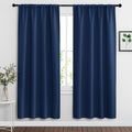 RYB HOME Curtains for Bedroom 72 inches Long, Blackout Thermal Insulating Window Treatment Drapes