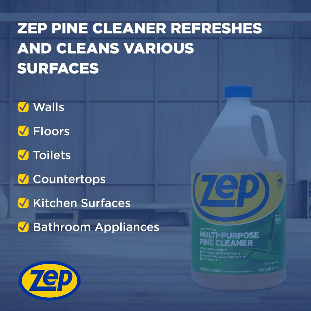 Zep Concentrated Multi-Purpose Pine Cleaner - 128 oz (Pack of 2) ZUMPP128 - Multi-Purpose Cleaner