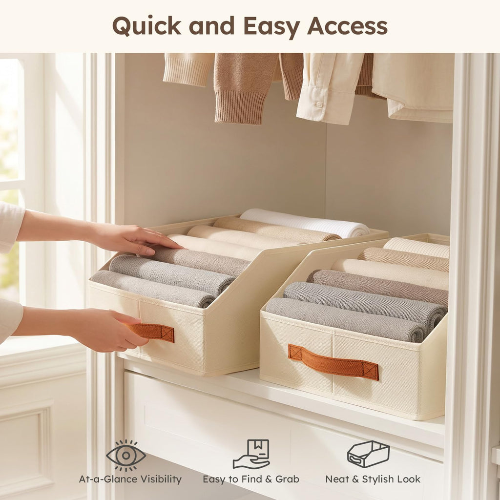 Homsorout Fabric Storage Bins for Organizing, 6 Pack – view 4