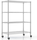 Himimi 4-Tier Heavy Duty Steel Wire Rack Storage Shelving, Adjustable Metal Storage Shelves with