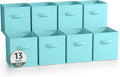Sorbus 13 Inch Storage Bins - Sturdy Collapsible Fabric Storage Cubes with Handle - 8 Foldable