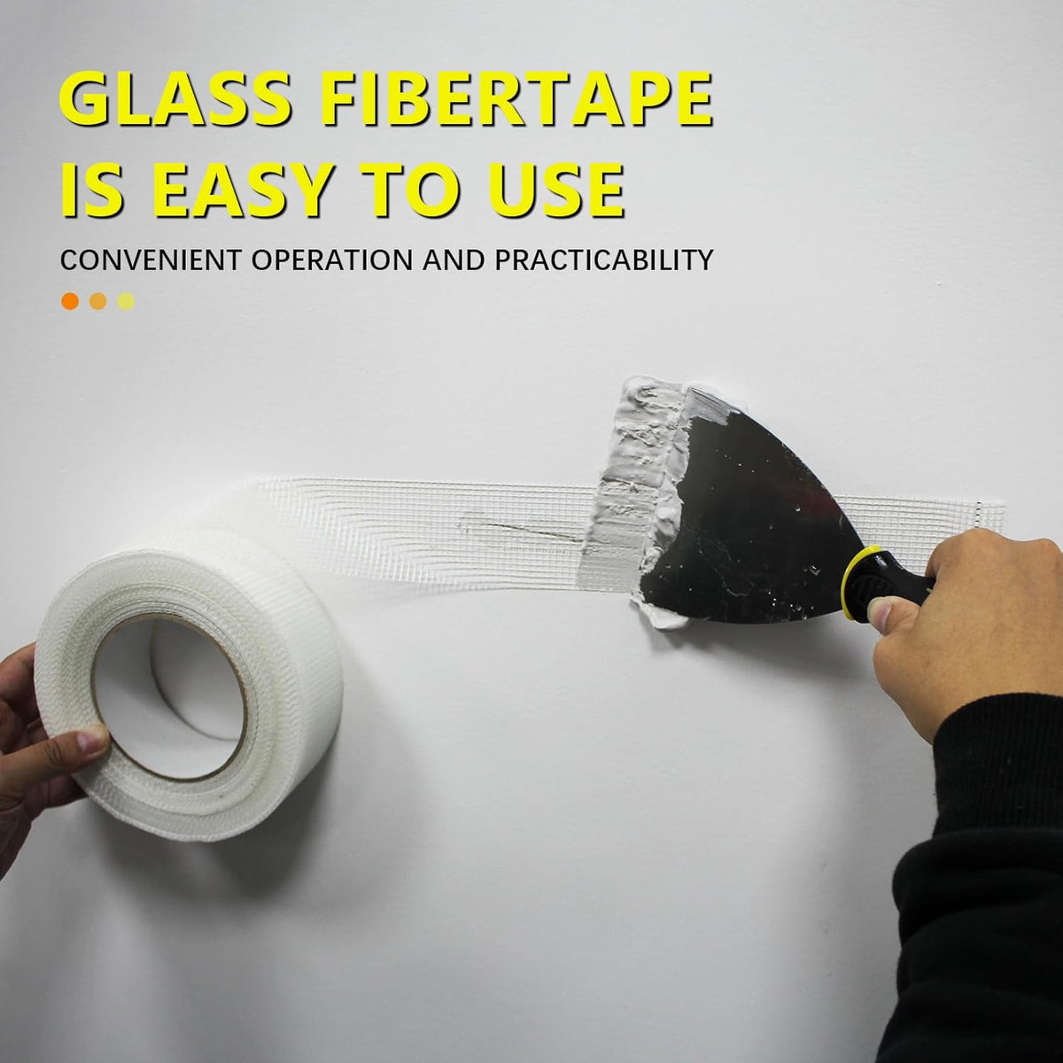 Drywall Joint Tape, 2" x 150 Feet Self-Adhesive Encrypted Fiberglass Drywall Repair Mesh Tape for