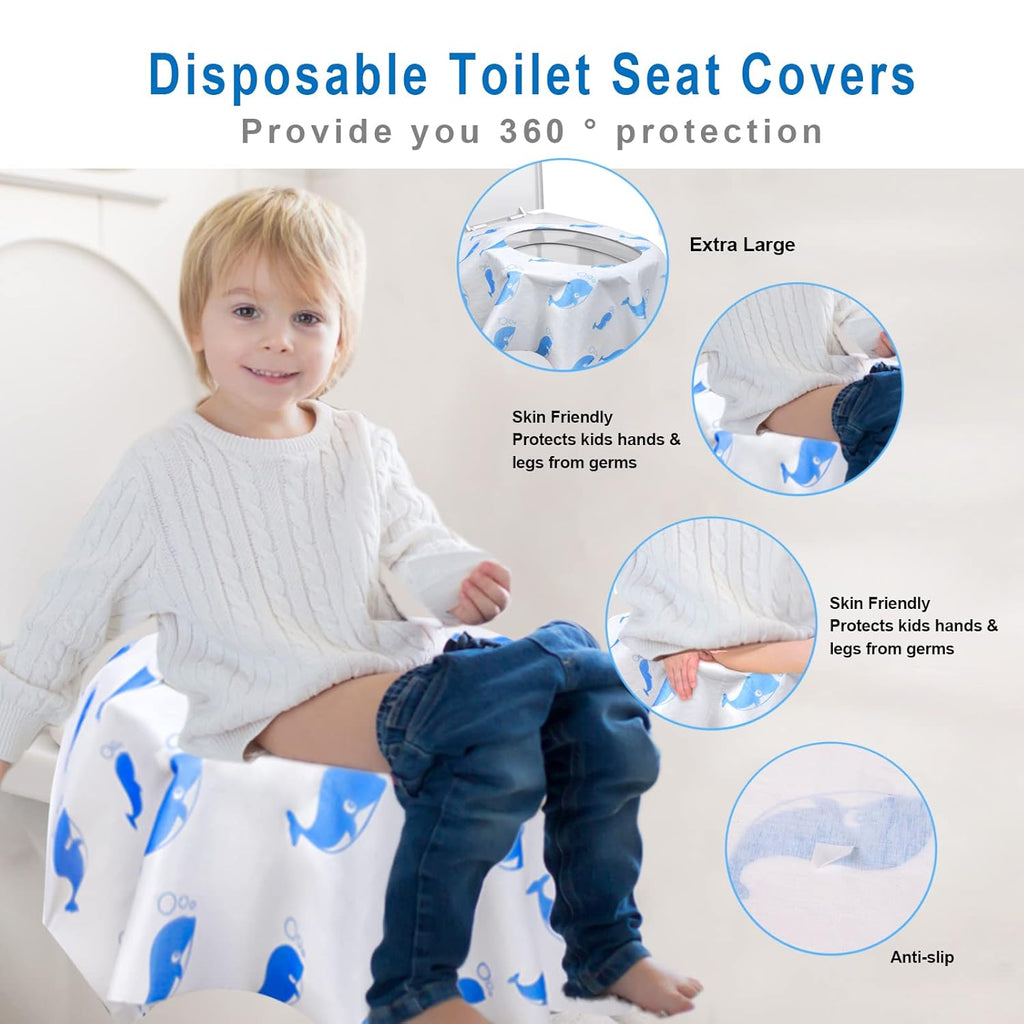 20 Pack Toilet Seat Covers Disposable, Extra Large Disposable Toilet Seat Covers for Adults