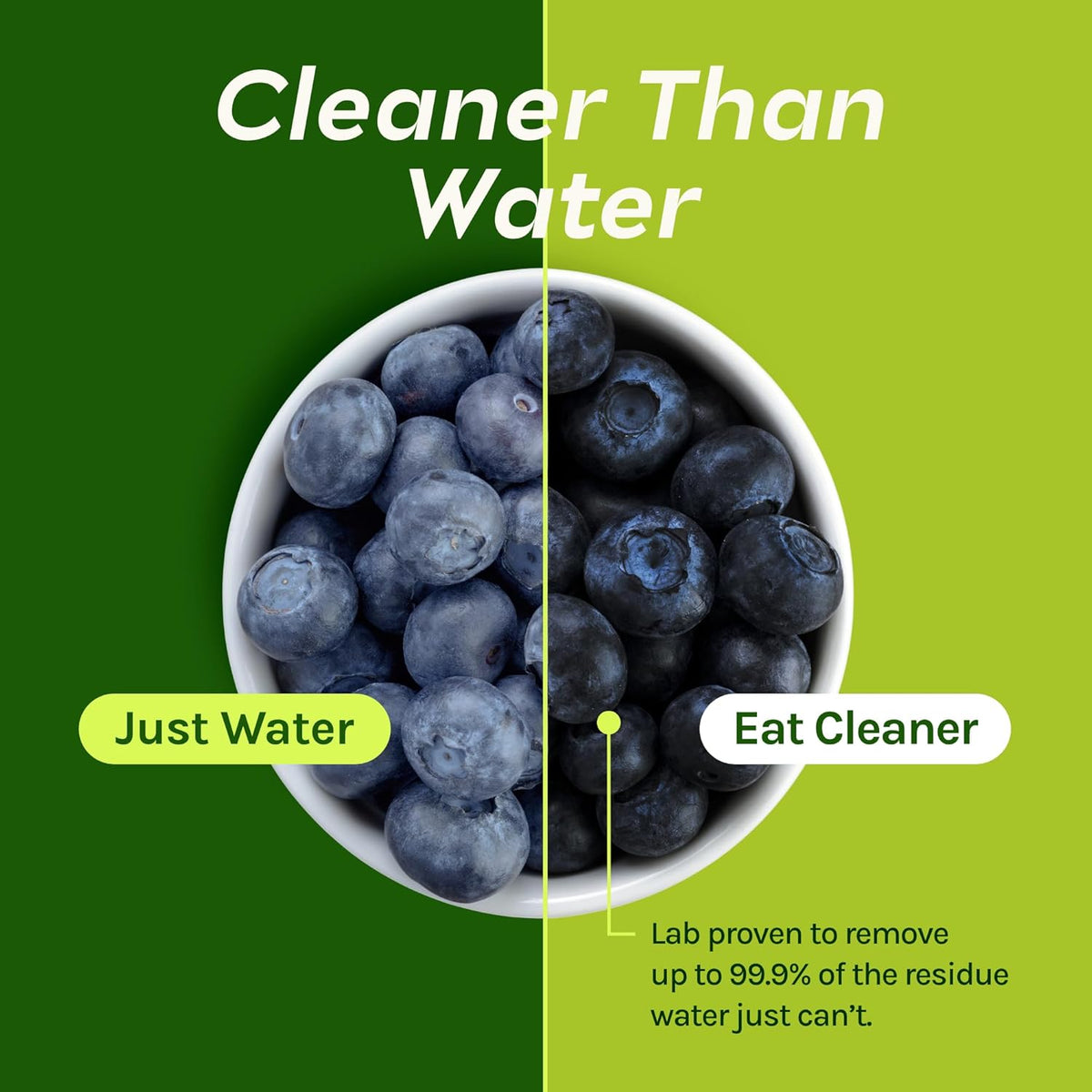 CleanBoss Eat Cleaner Triple-Action Fruit + Veggie Wash Refill - 64 oz - Removes Harmful Residue