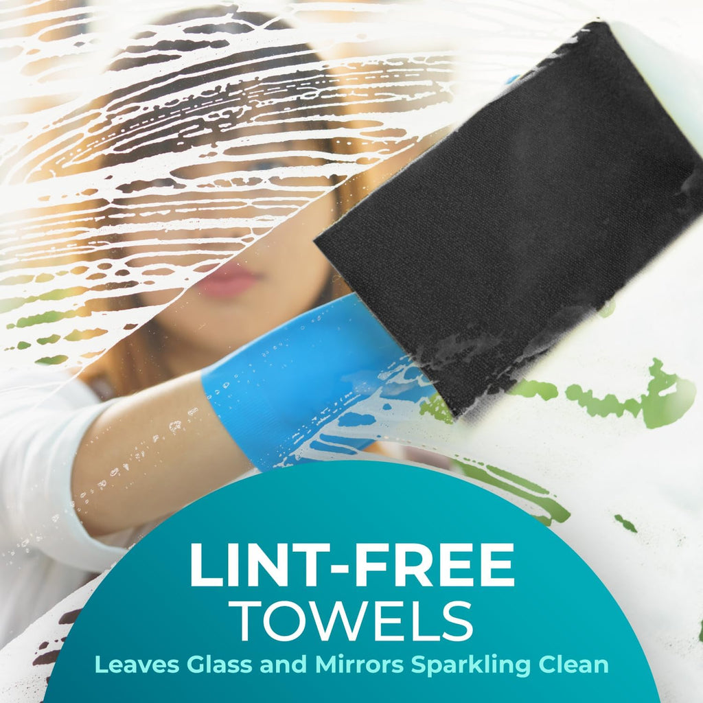 100 Pack Microfiber Cleaning Cloth Roll - Tear Away Reusable Paper Towels Washable, 11.8" Ultra