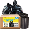 Contractor Heavy Duty Trash Bags 55 Gallon | 52 Count | 2 MIL | 36" X 56" | Large Black Flap Tie