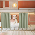 RYB HOME Small Curtains for Door Windows - Blackout Thermal Insulating Drapes for Home Theatre