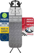 Bartnelli Heavy Duty Ironing Board 48x15 | Designed & Made in Europe with Patent Technology, Turbo