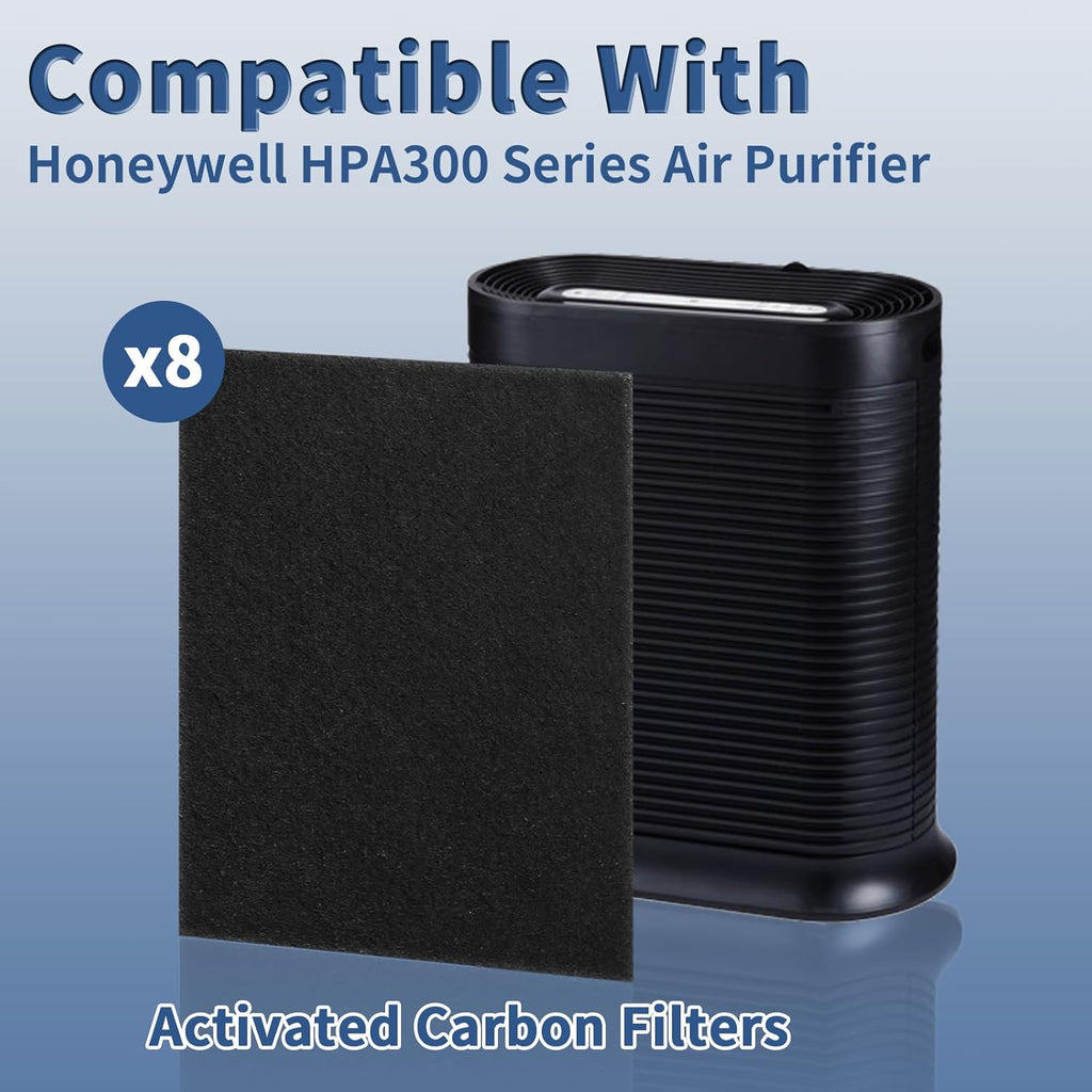 HRF-A300 Pre Filter A Replacement for Honeywell HEPA Air Purifier HPA300 Series, Funmit 8 Pack
