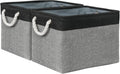 TcaFmac Organization and Storage Basket for Shelves - 16x12x12 inch Large 2 Pack Collapsible