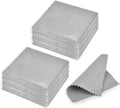 SEVENWELL 100pcs Jewelry Cleaning Cloth Gray Polishing Cloth for Sterling Silver Gold Platinum